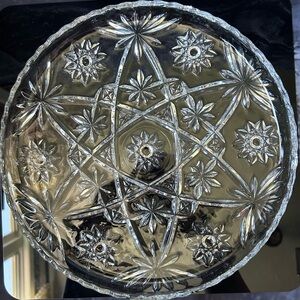 Anchor Hocking Early American Prescut (EAPC) Platter | Star of David